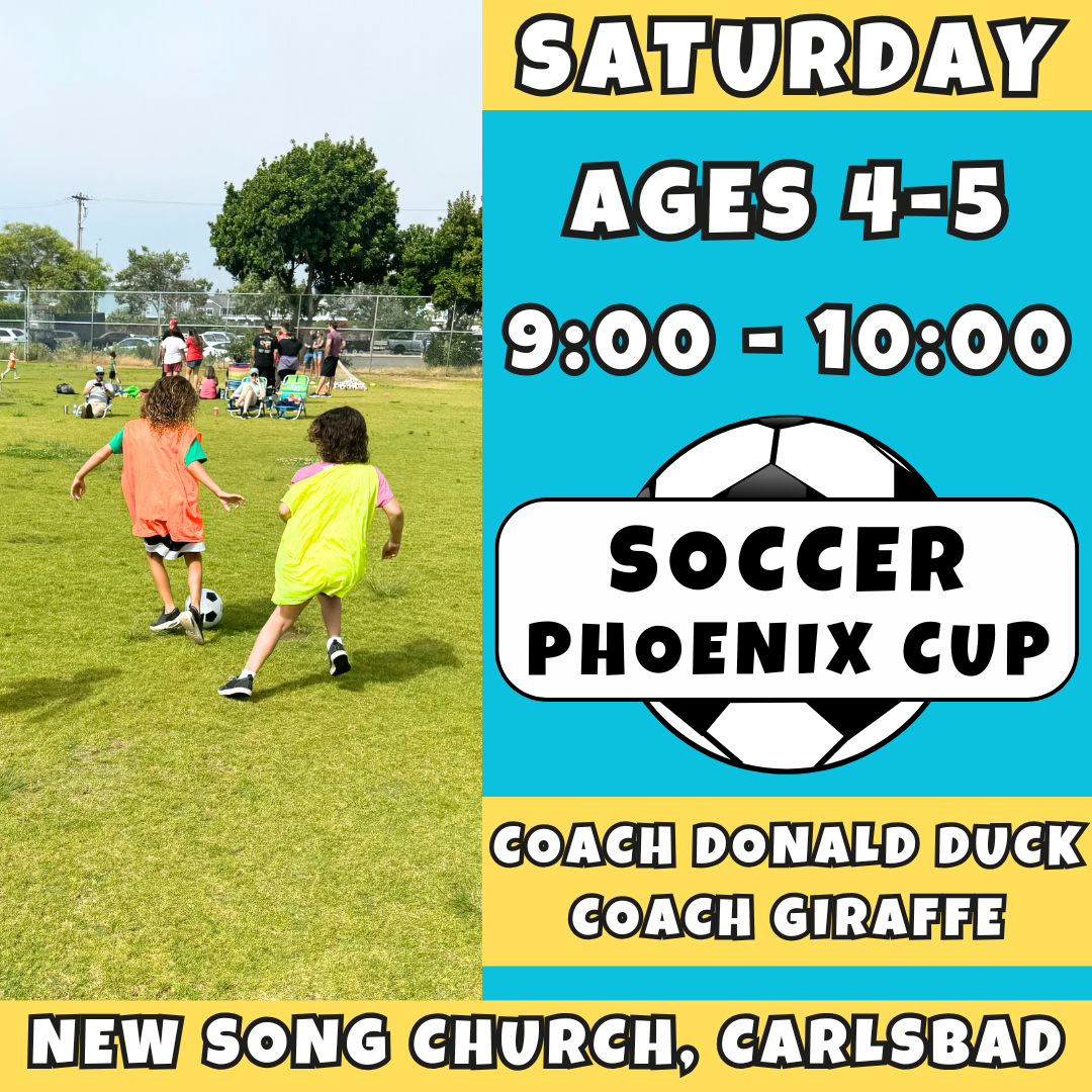 11/15 - 12/20 | Ages 4-5<br>Phoenix Cup Saturdays<br>New Song Church, Carlsbad<br>12 Total Spots
