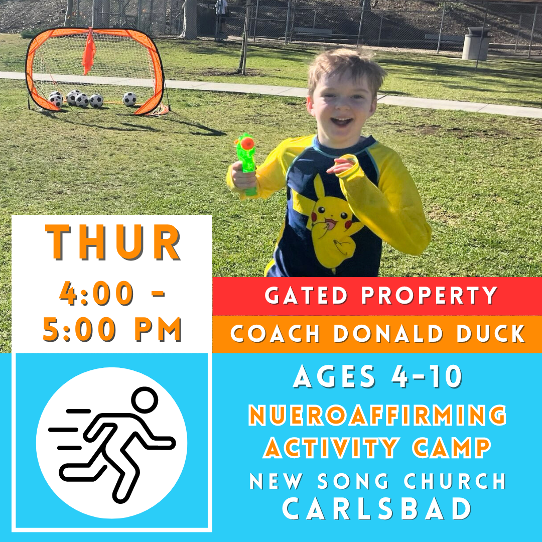 OFFLINE | Ages 4-10<br>New Song Church, Carlsbad<br>6 Weeks | Thursdays<br>Inclusive Social Skills Camp