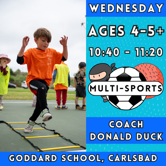 10:40 - 11:20 | Ages 4-5+<br>Wednesday Kids Enrichment<br>Goddard School, Carlsbad<br>MUST ATTEND GODDARD