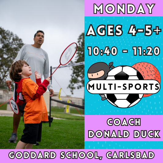 10:40 - 11:20 | Ages 4-5+<br>Monday Kids Enrichment<br>Goddard School, Carlsbad<br>MUST ATTEND GODDARD
