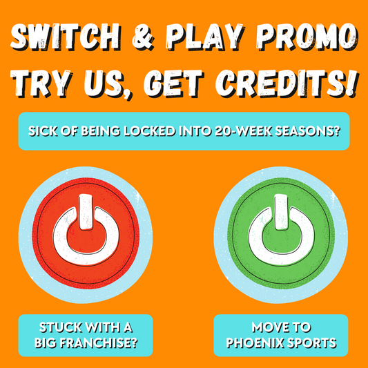 Ready to Switch?<br>We Will Cover Your Costs<br>Try Phoenix Sports & WIN