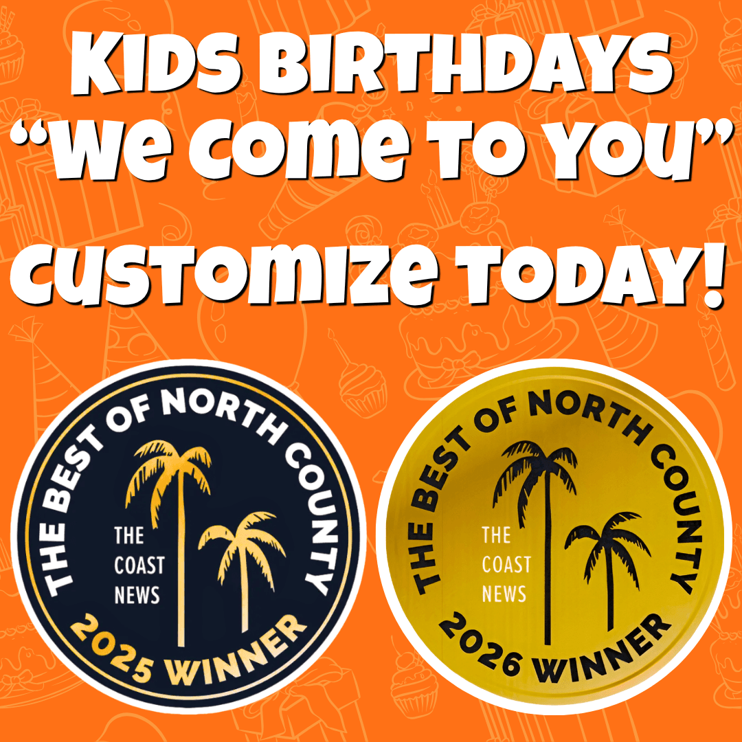 Kids Birthday Events for ages 3-12 in North County, San Diego