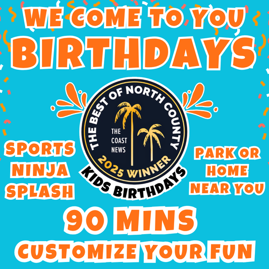 Sports & Ninja Birthdays<br>Exciting Activities for Kids<br>3 Packages | 90mins Activities