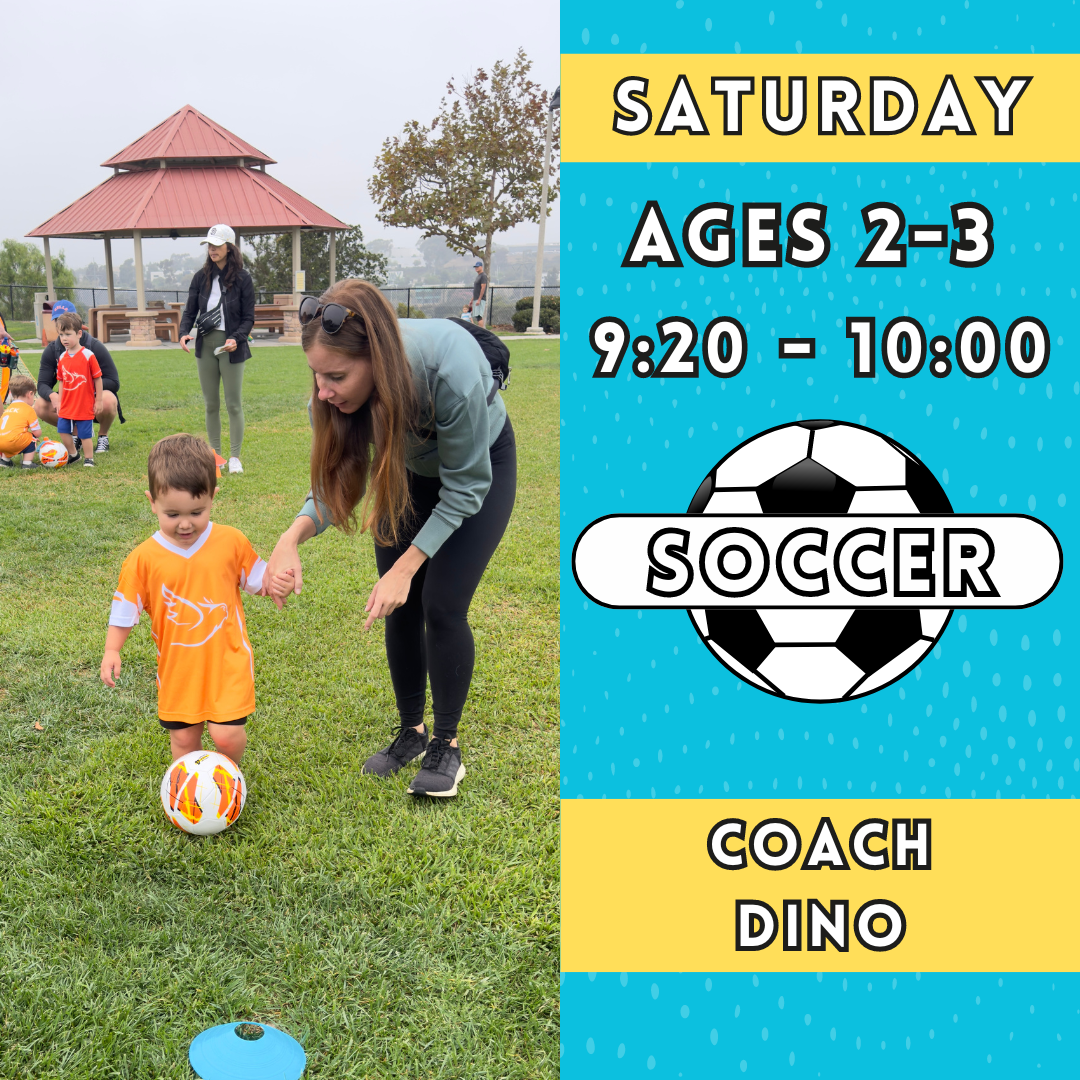 10/12 - 12/21 | Ages 2-3<br>Saturday Toddler Soccer<br>John Landes Park, Oceanside