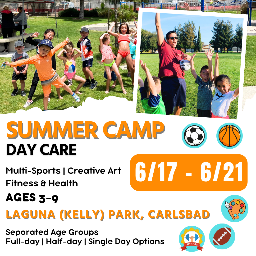 Kids Summer Day Care | Ages 3-9 | Laguna Riviera Park, Carlsbad CA