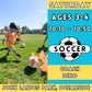 1/11 - 3/8 | Ages 3-4<br>Saturday Kids Soccer<br>John Landes Park, Oceanside