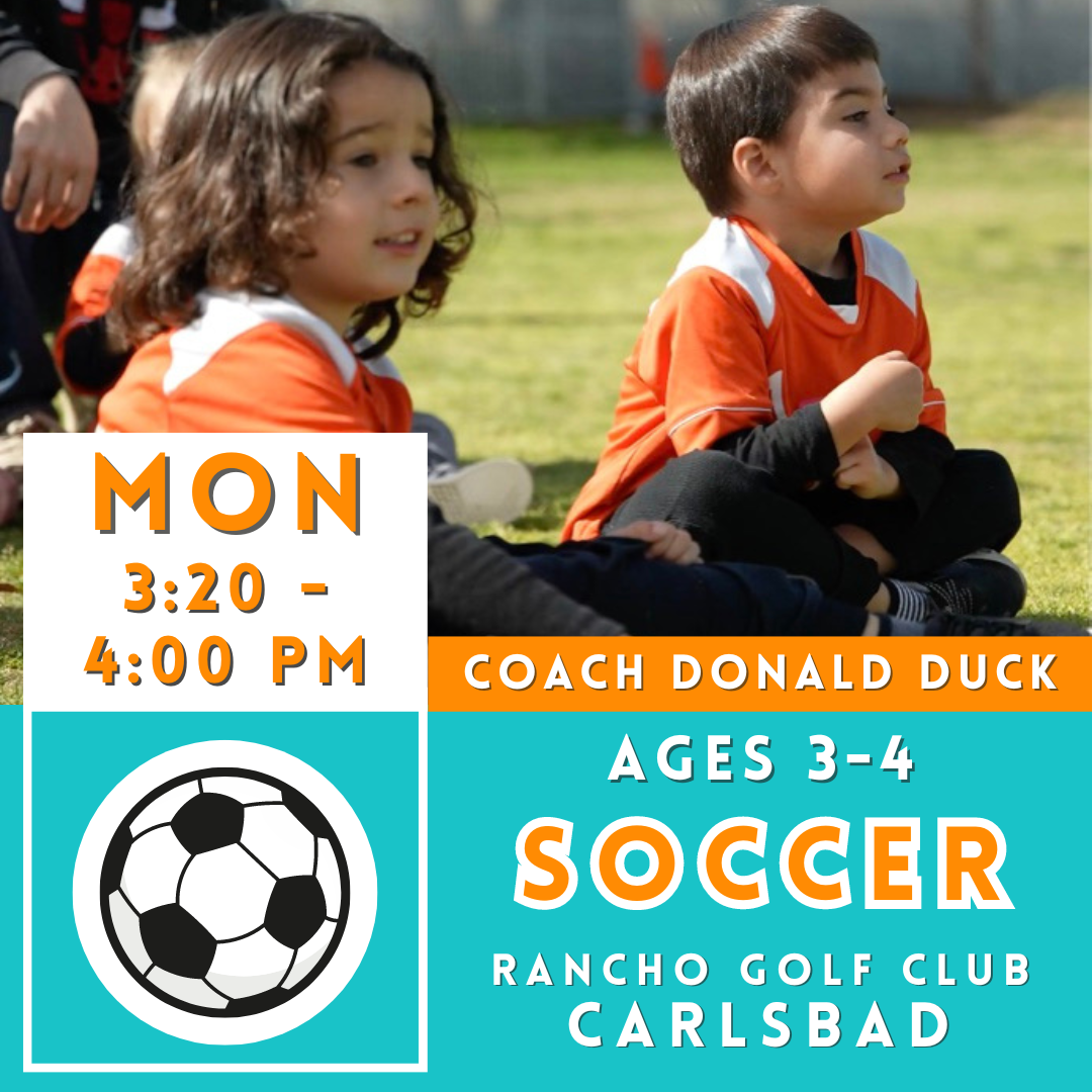 Rancho Golf Course Carlsbad Toddler Soccer (ages 34) Mondays
