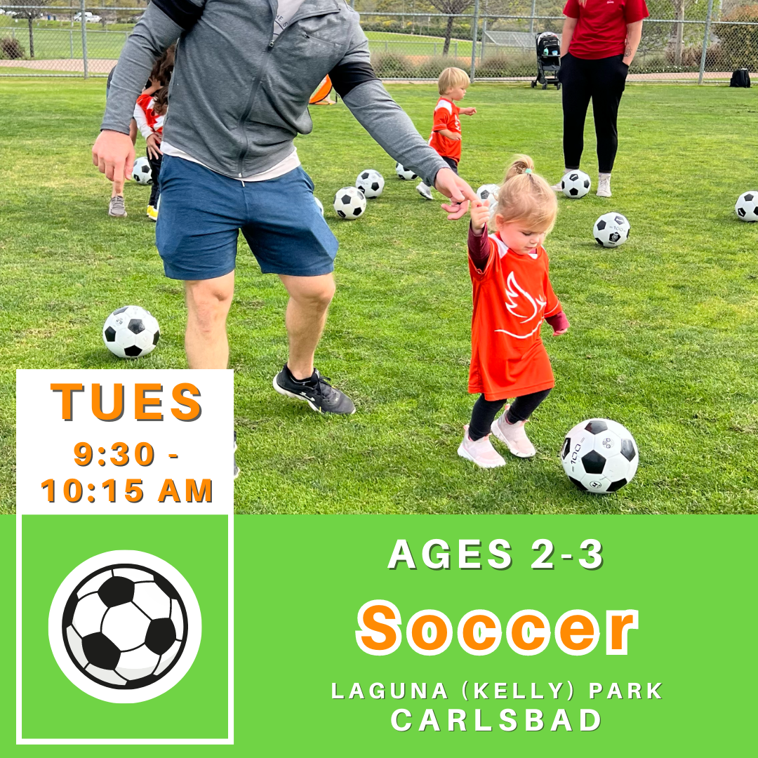 OFFLINE | Ages 2-3<br>Laguna Park, Carlsbad<br>8 Tuesday Kids Soccer Camps AM