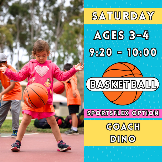 1/11 - 3/8 | Ages 3-4<br>Saturday Kids Basketball Camps<br>New Song Church, Carlsbad