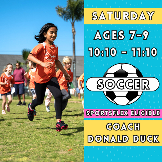 1/11 - 3/8 | Ages 7-9<br>Saturday Kids Soccer<br>New Song Church, Carlsbad