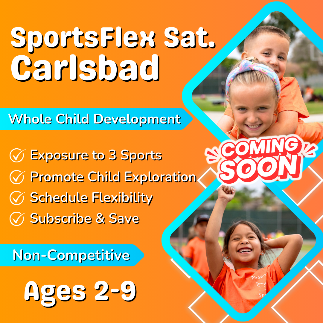 SportsFlex Saturdays<br>(Starting 1/11)<br>Ages 2-9 | Saturday Kids Sports<br>New Song Church, Carlsbad