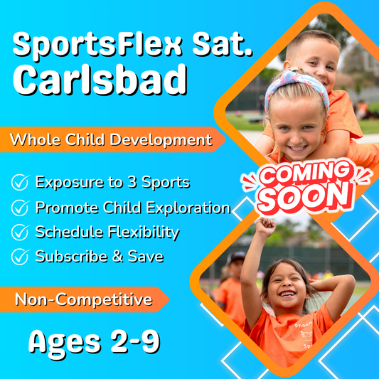 SportsFlex Saturdays<br>(Starting 1/11)<br>Ages 2-9 | Saturday Kids Sports<br>New Song Church, Carlsbad