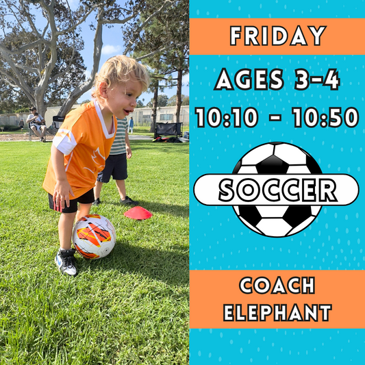 11/15 - 1/24 | Ages 3-4<br>Friday Toddler Soccer<br>Alga Norte Park, Carlsbad (Copy)