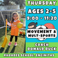 9:00 - 11:20 | Ages 2-3<br>Thursday Kids Enrichment<br>Rhoades Preschool, Encinitas<br>MUST ATTEND RHOADES