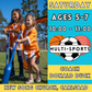 4/12 - 7/12 | Ages 5-7<br>Saturday Kids Multi-Sports<br>New Song Church, Carlsbad