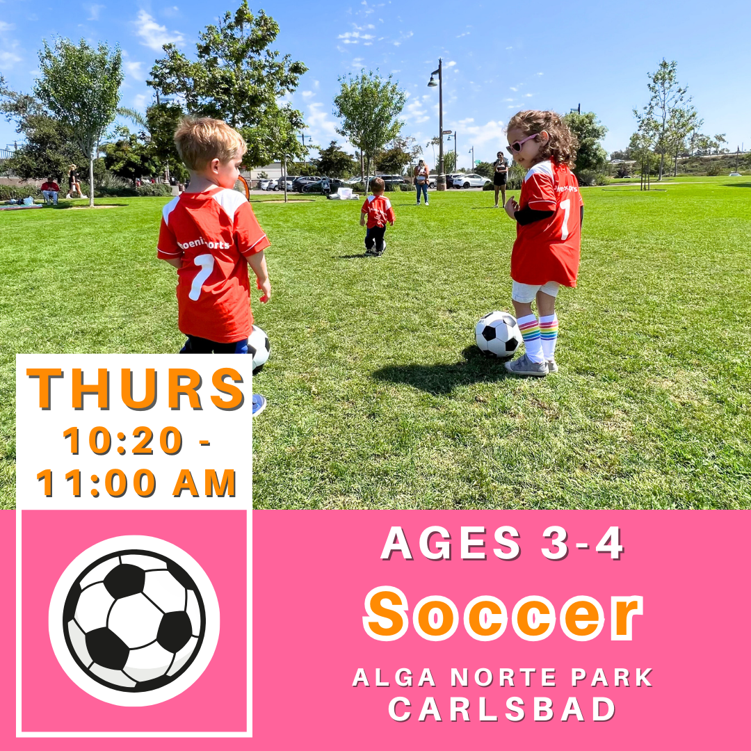 OFFLINE | Ages 3-4<br>Alga Norte, Carlsbad<br>8 Thursday Kids Soccer Camps AM