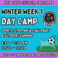 Winter WK1 | 12/22 - 12/24<br>Mon - Wed | 8:30-3:30 PM | Ages 3-7<br>Multi-Sports, STEM, Ninja Fitness<br>New Song Church, Carlsbad