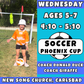 1/14 - 3/11 | Ages 5-7<br>Phoenix Cup Wednesdays<br>New Song Church, Carlsbad<br>12 Total Spots