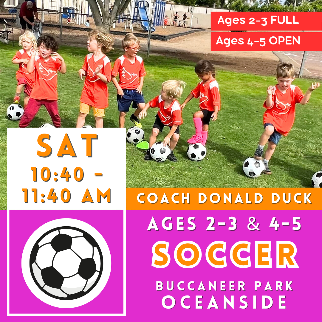 OFFLINE | FREE CAMP<br>Buccaneer Park, Oceanside<br>Kids & Toddler Soccer Camp