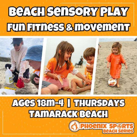 Toddler sensory and movement fitness classes at Tamarack Beach Carlsbad.